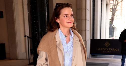Emma Watson prouve qu'un trench classique est un véritable incontournable du printemps